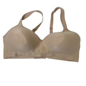 Bali Comfort Revolution Wireless Bra in Beige Dots Size 40C